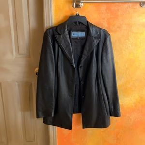 Kenneth Cole black leather jacket “Reaction”